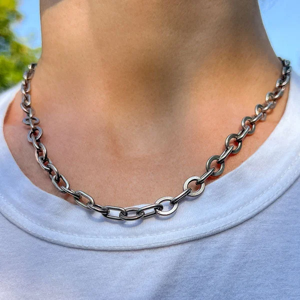 Antique Silver Chain Necklace