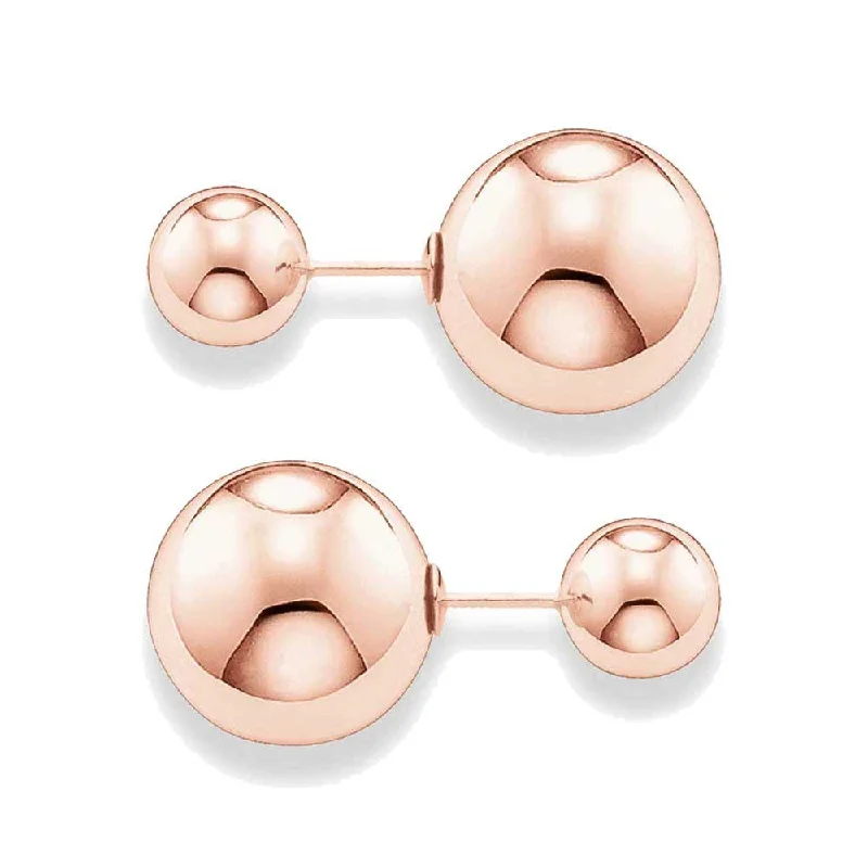 Thomas Sabo Rose Gold Plated Double Stud Earrings H1912-415-12