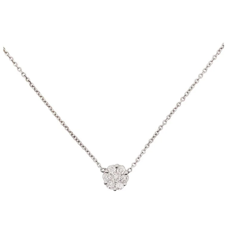 Diamond Cluster Necklace