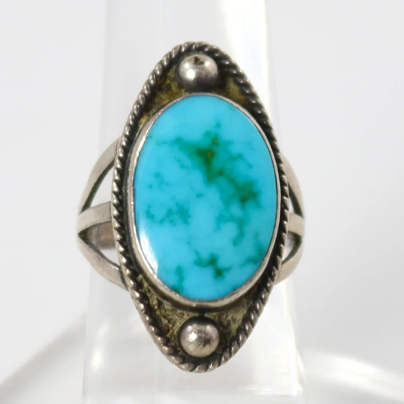 1960s Blue Gem Turquoise Ring