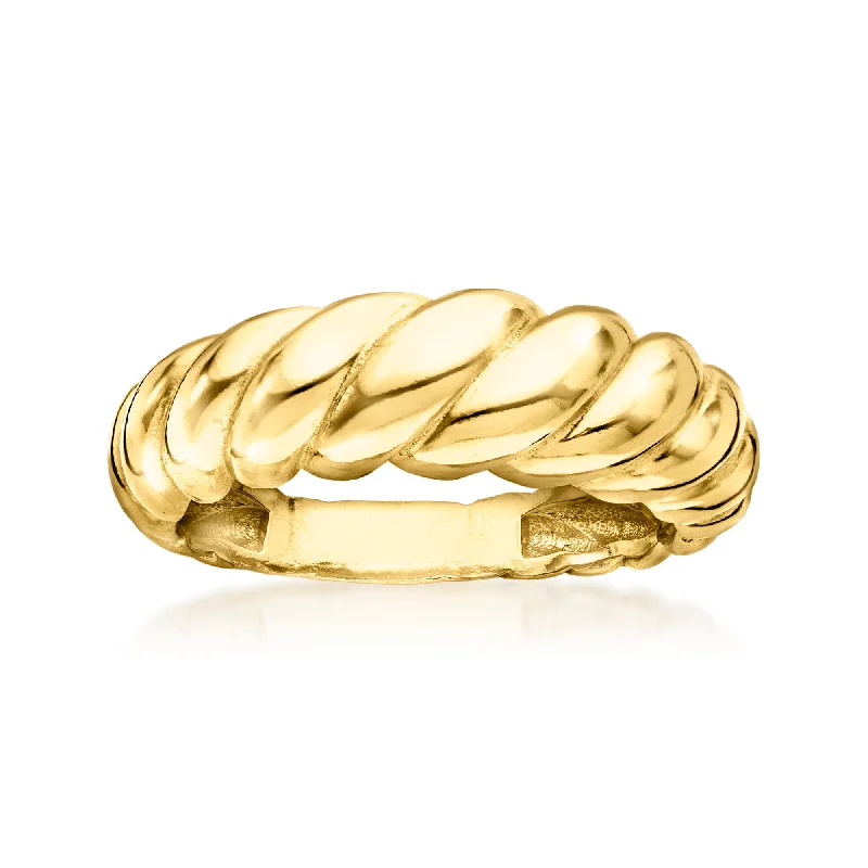 RS Pure by Ross-Simons 18kt Gold Vermeil Shrimp Ring