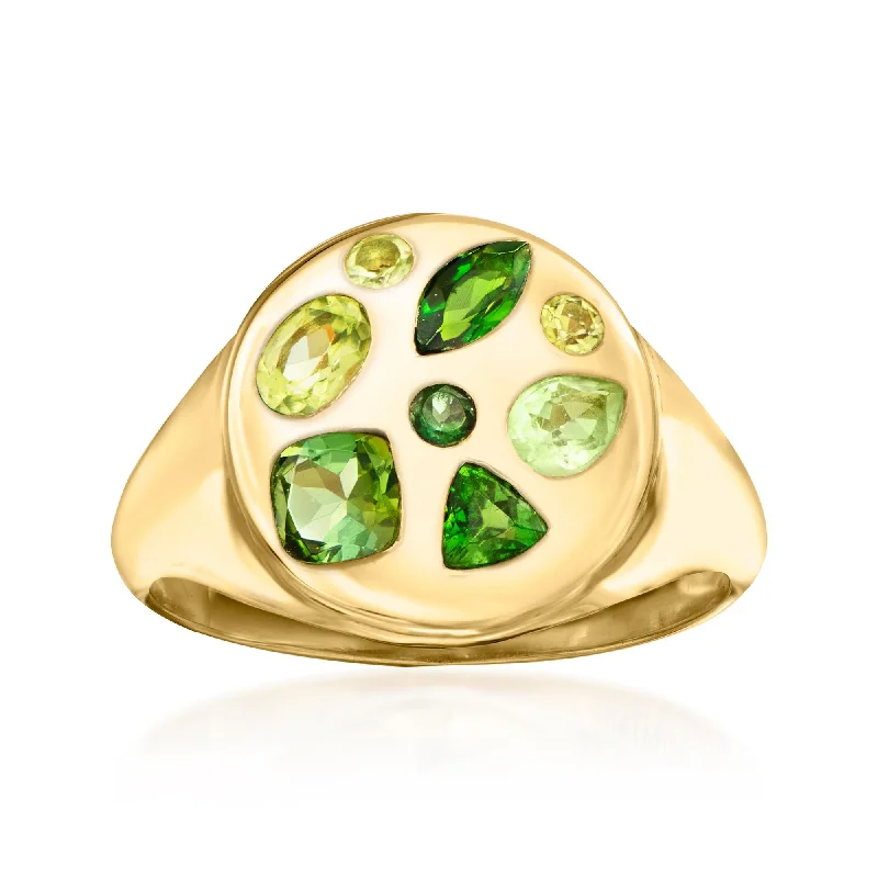 Ross-Simons Multi-Gemstone Ring in 18kt Gold Over Sterling