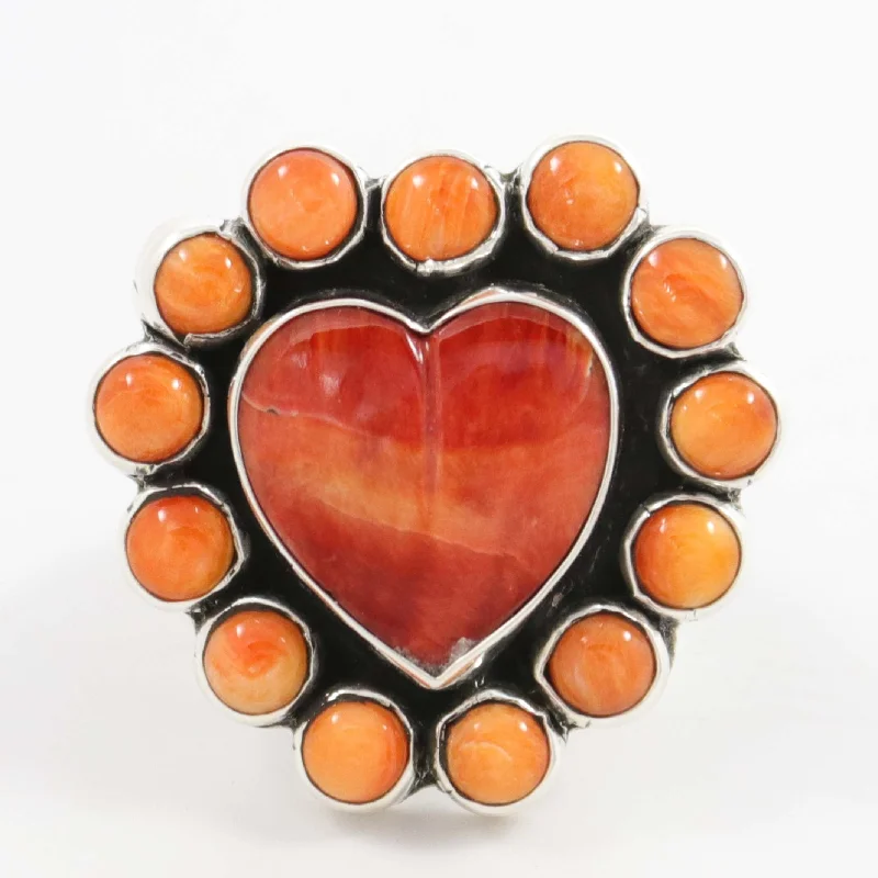 Spiny Oyster Heart Ring