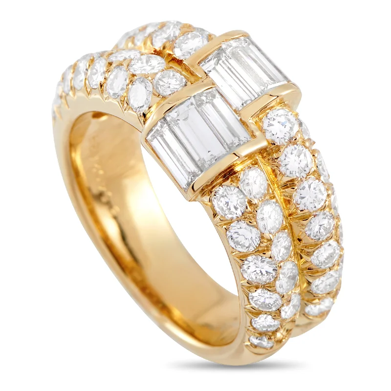 Van Cleef & Arpels Vintage 18K Yellow Gold 2.10ct Diamond Ring VC07-011725