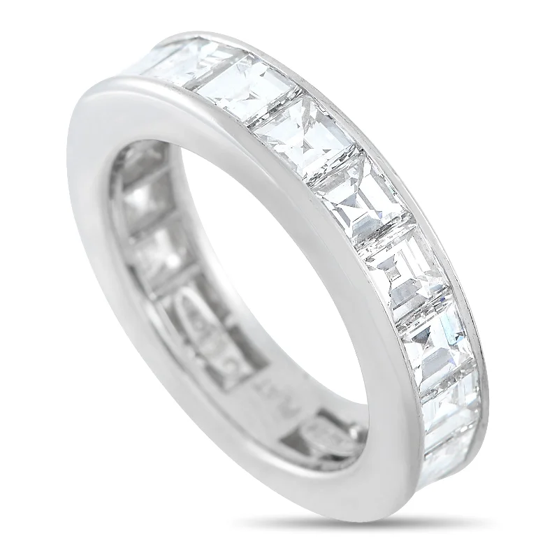 Harry Winston Platinum 3.65ct Diamond Eternity Band Ring HW10-011725