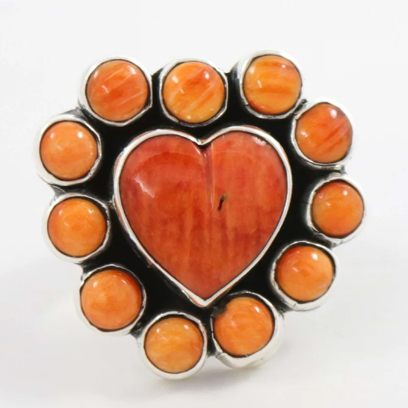 Spiny Oyster Heart Ring