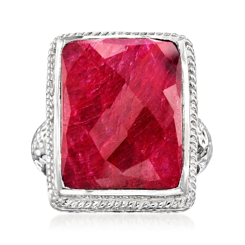 Ross-Simons Ruby Ring in Sterling Silver