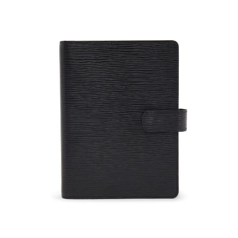 Louis Vuitton Black Epi Leather Medium Ring Agenda Cover