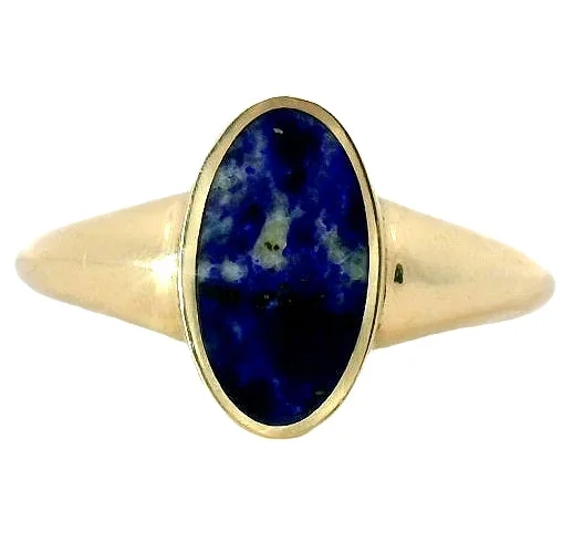 Polaris Signet Ring - Rare Colorado Lapis Lazuli