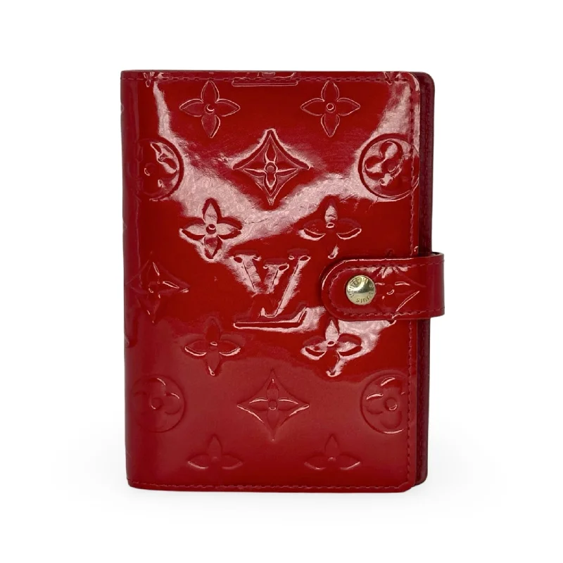 LOUIS VUITTON: Monogram Vernis Small Ring Agenda Cover