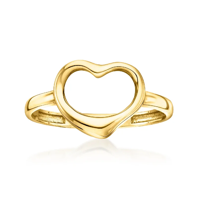 Canaria 10kt Yellow Gold Heart Ring