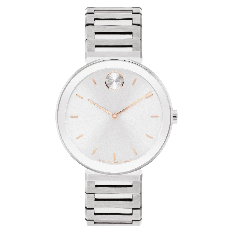 Movado Stainless Steel Silver Dial Women's Swiss Made Watch - 3601090