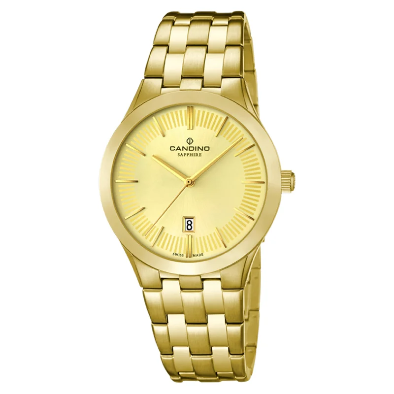 Candino Gold Steel Women's Swiss Made Watch - C4545/2