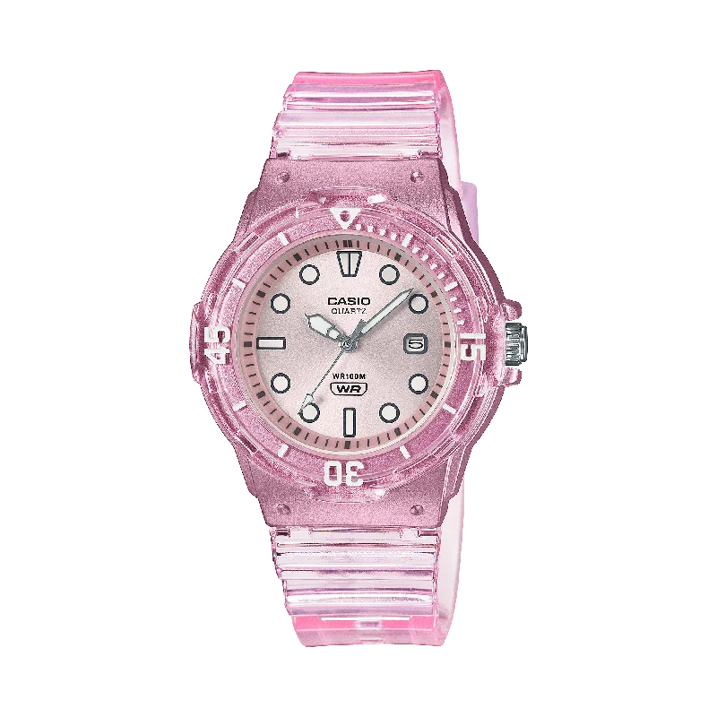 Casio Ana Transparent Resin Band Watch LRW200HS-4E