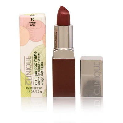 Clinique Pop Matte Lip Color + Primer 10 Clove Pop  .13 Oz  ZTPH10