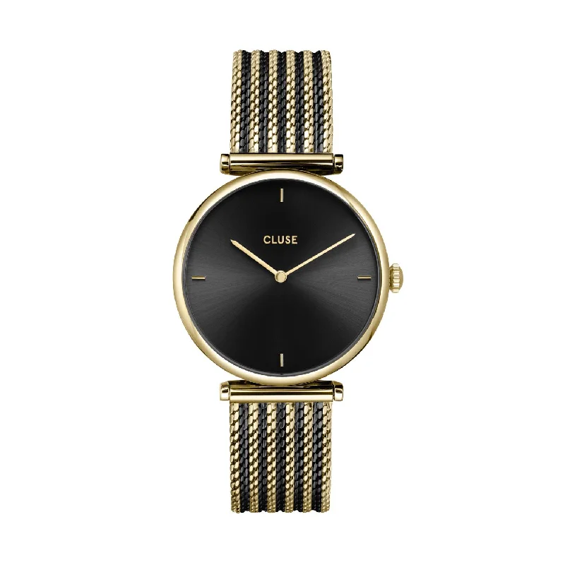 CLUSE Triomphe Mesh Bicolour Gold Black /Black Watch CW10403