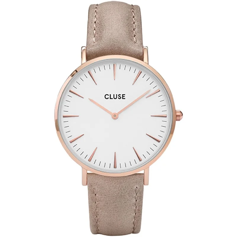 Cluse Women's CL18031 La Boheme Brown Leather Watch