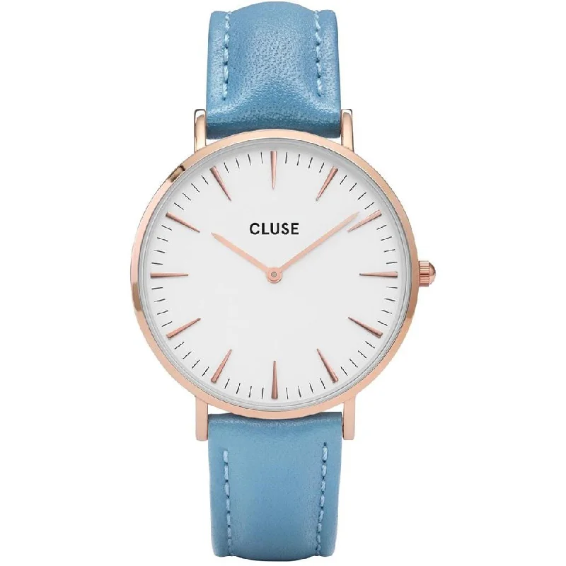 Cluse Women's CL18033 La Boheme Blue Leather Watch