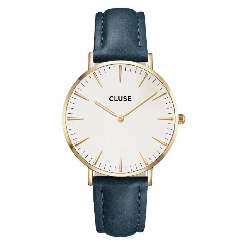 Cluse Women's CL18416 La Boheme Blue Leather Watch