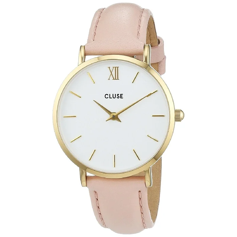 Cluse Women's CL30020 Minuit Pink Leather Watch