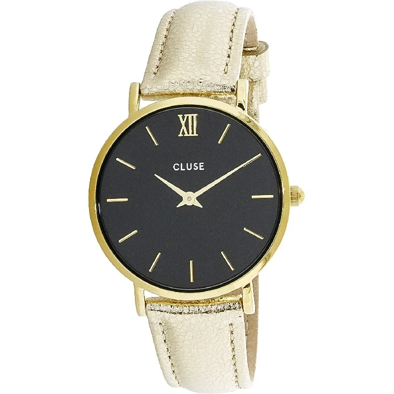 Cluse Women's CL30037 Minuit Gold-Tone Leather Watch