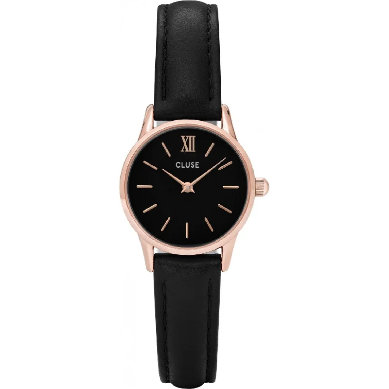 Cluse Women's CL50011 La Vedette Black Leather Watch