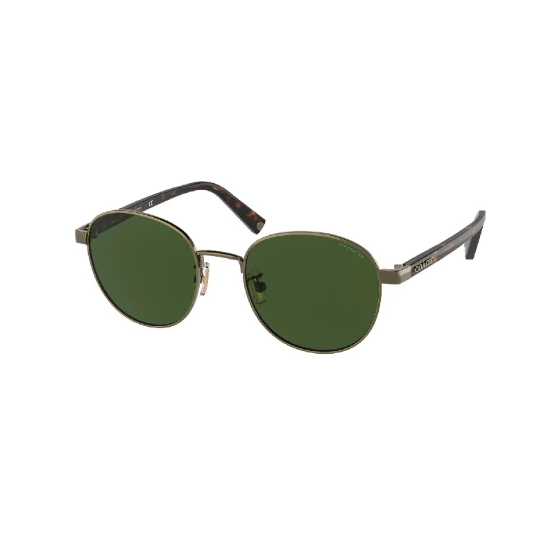 Coach Men's Sunglasses C6195 Gold Dark Green Solid Metal Metal  0HC7131 933371 50