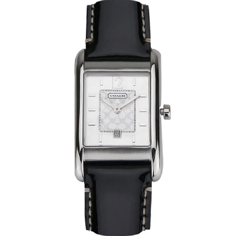 Coach Women's 14501415 Carlisle Black Leather Watch