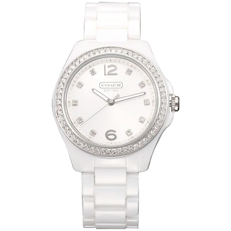 Coach Women's 14501807 Tristen White Ceramic Watch