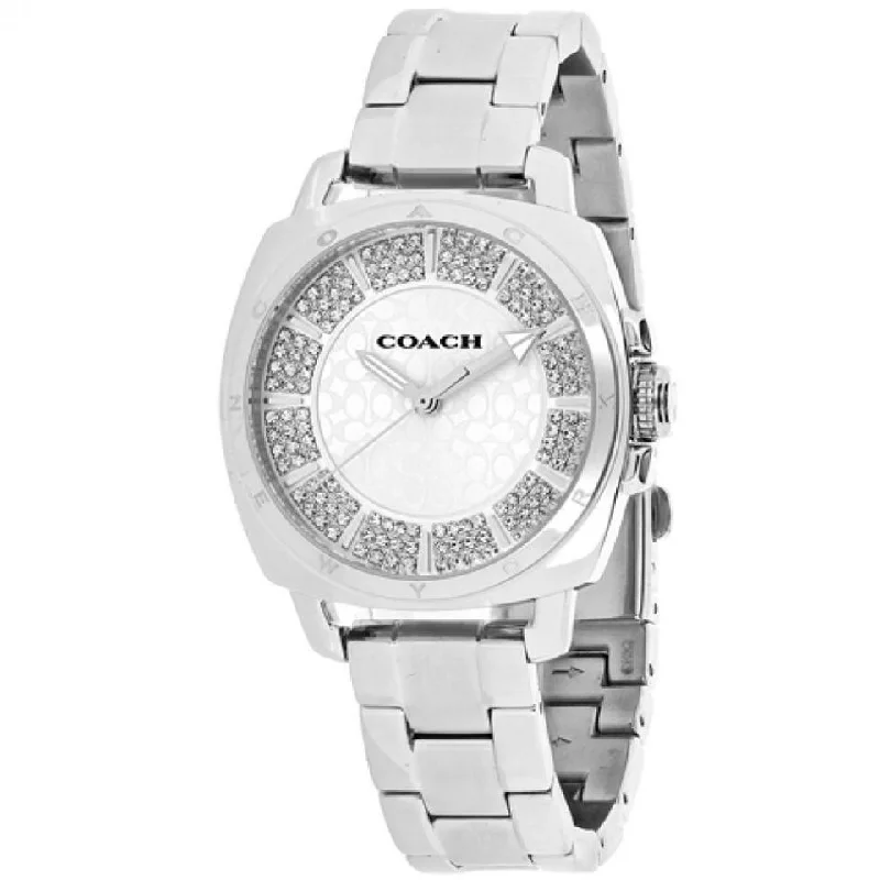 Coach Women's 14501993 Boyfriend  Crystal pave Stainless Steel Watch