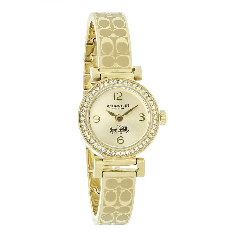 Coach Women's 14502202 Signiture Gold-Tone Stainless Steel Watch