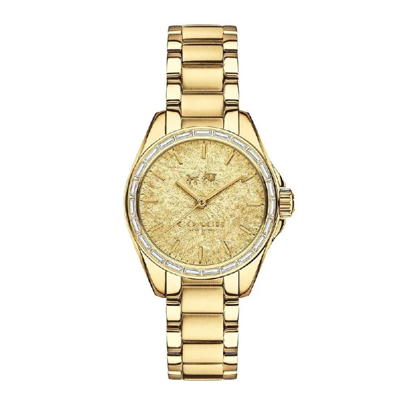 Coach Women's 14502460 Casual Sport Gold Stainless Steel Watch