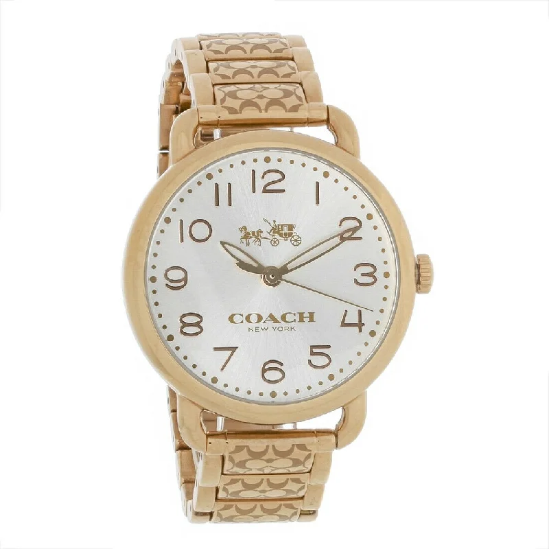 Coach Women's 14502497 Delancey Red Leather Watch