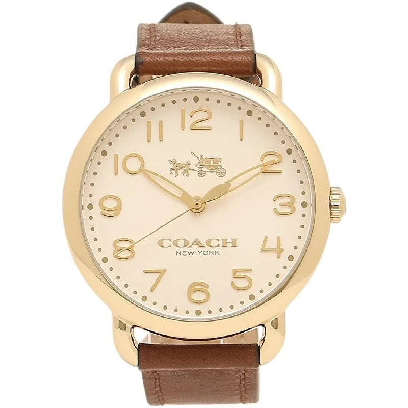 Coach Women's 14502715 Delancey Brown Leather Watch