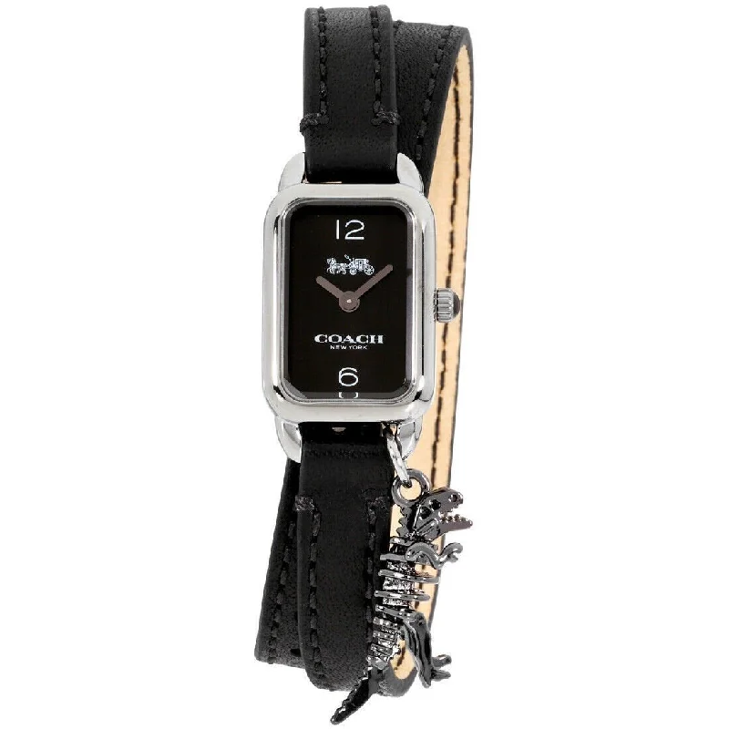 Coach Women's 14502776 Ludlow Black Leather Watch