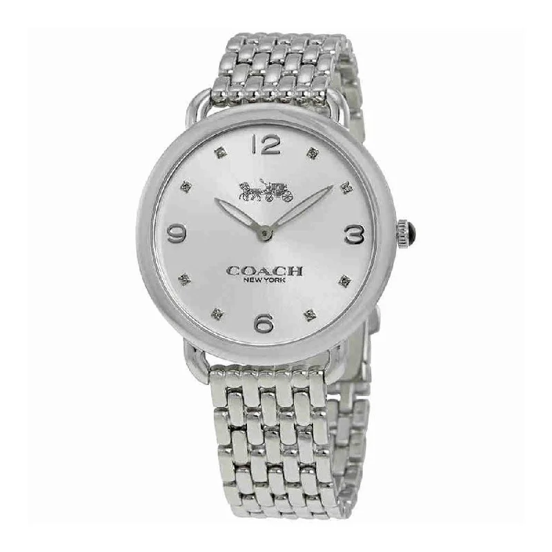 Coach Women's 14502785 Delancey Slim Crystal Stainless Steel Watch