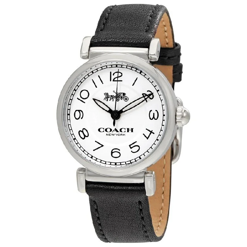 Coach Women's 14502860 Madison Black Leather Watch