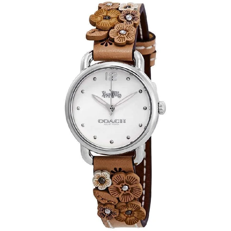 Coach Women's 14502873 Delancey Brown Leather Watch