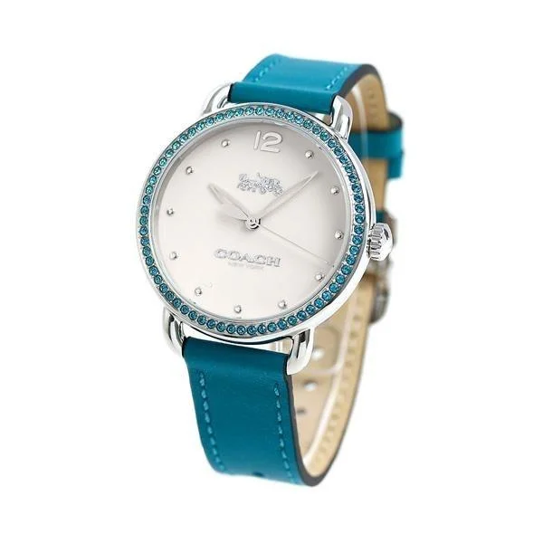 Coach Women's 14502884 Delancey Green Leather Watch