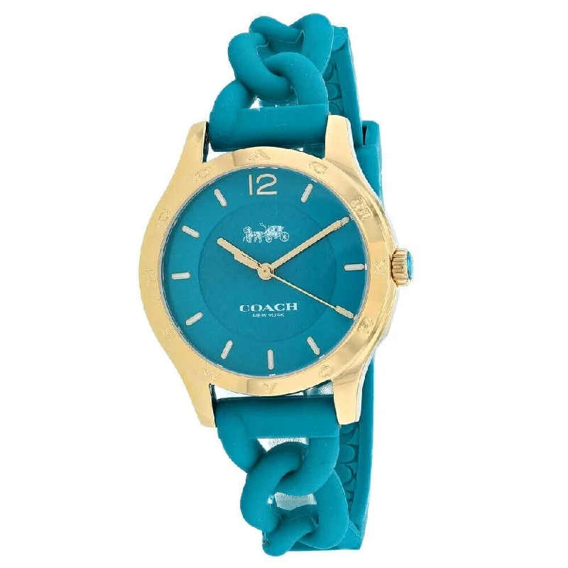 Coach Women's 14502901 Maddy Blue Silicone Watch