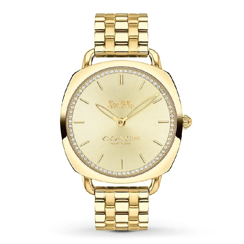 Coach Women's 14503011 Tatum Slim Gold-Tone Stainless Steel Watch