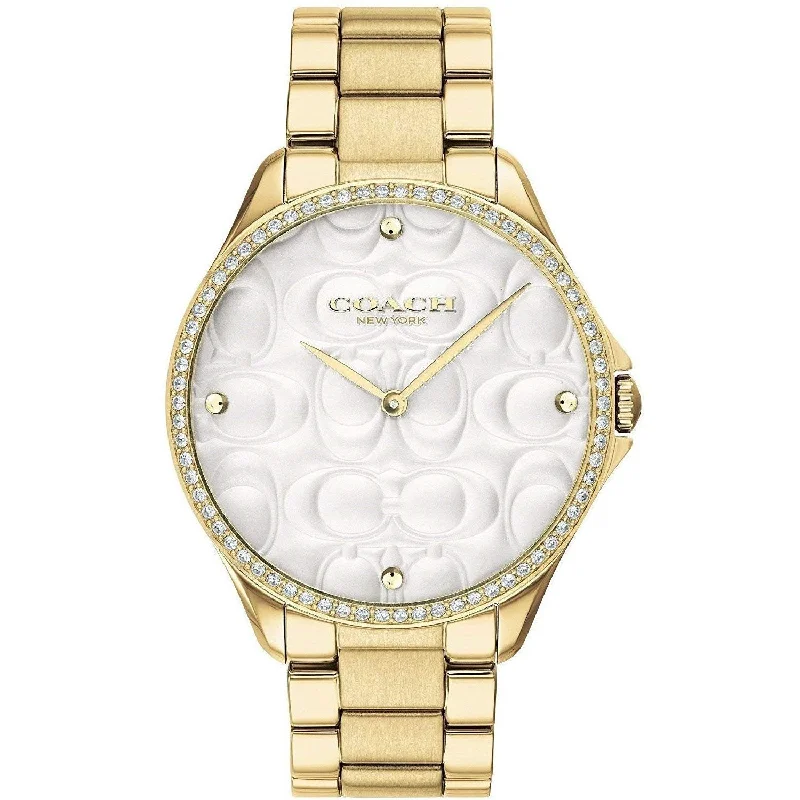 Coach Women's 14503067 Modern Sport Gold-Tone Stainless Steel Watch