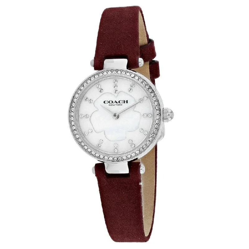 Coach Women's 14503102 Modern Luxury Maroon Leather Watch