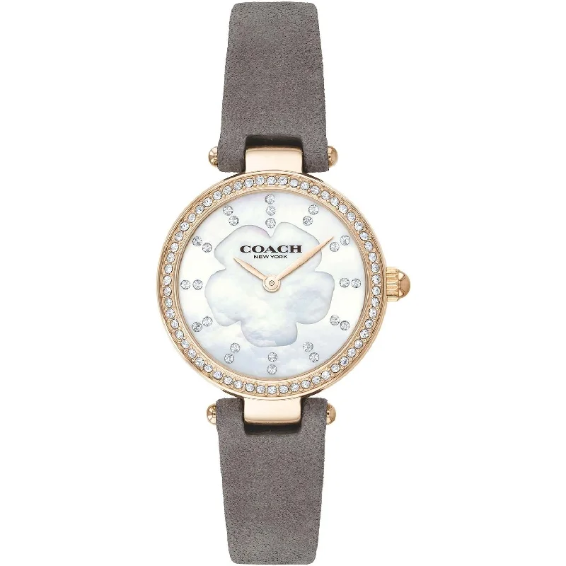 Coach Women's 14503104 Modern Luxury Grey Leather Watch