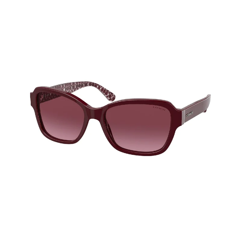 Coach Women's Sunglasses L1011 Bordeaux Burgundy Gradient Plastic Plastic  0HC8232F 50298H 56