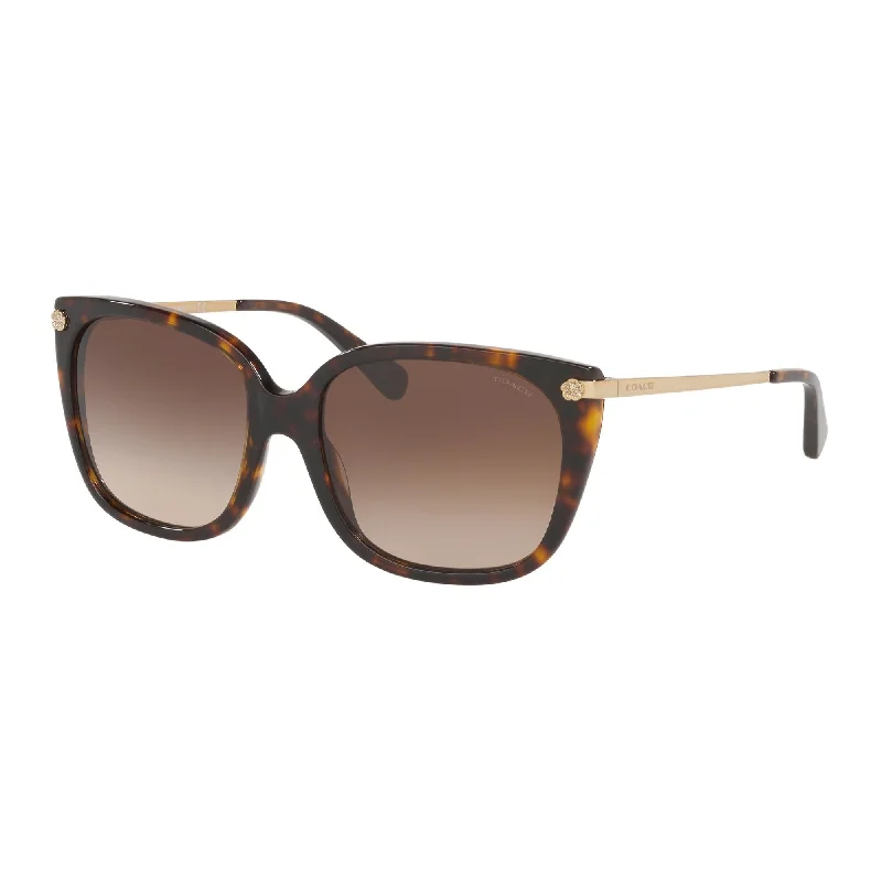 Coach Women's Sunglasses L1097 Havana Brown Gradient Plastic Plastic  0HC8272 512013 56