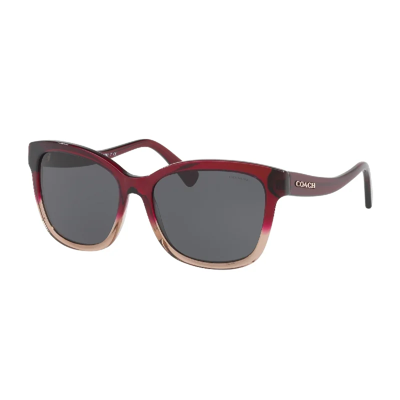 Coach Women's Sunglasses L1656 Red Dark Grey Solid Plastic Plastic  0HC8219 548487 56