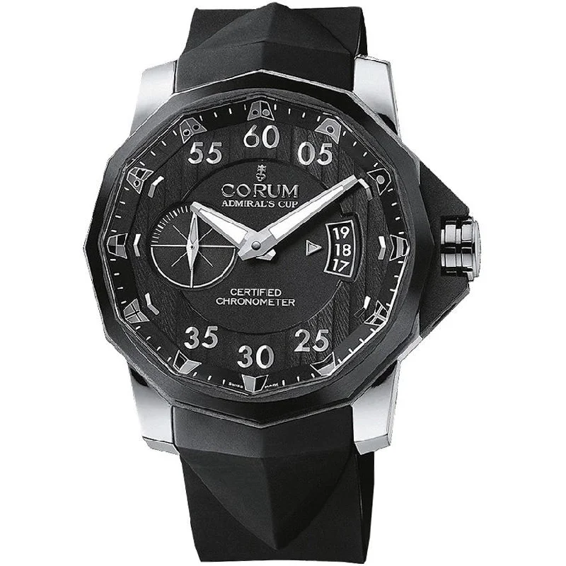 Corum Men's 947.951.95-0371-AN14 Admiral's Cup Black Rubber Watch