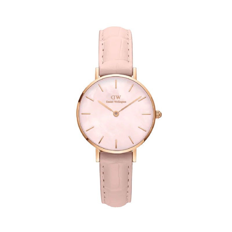 Daniel Wellington Petite Rouge Pink Leather Strap Watch DW00100514