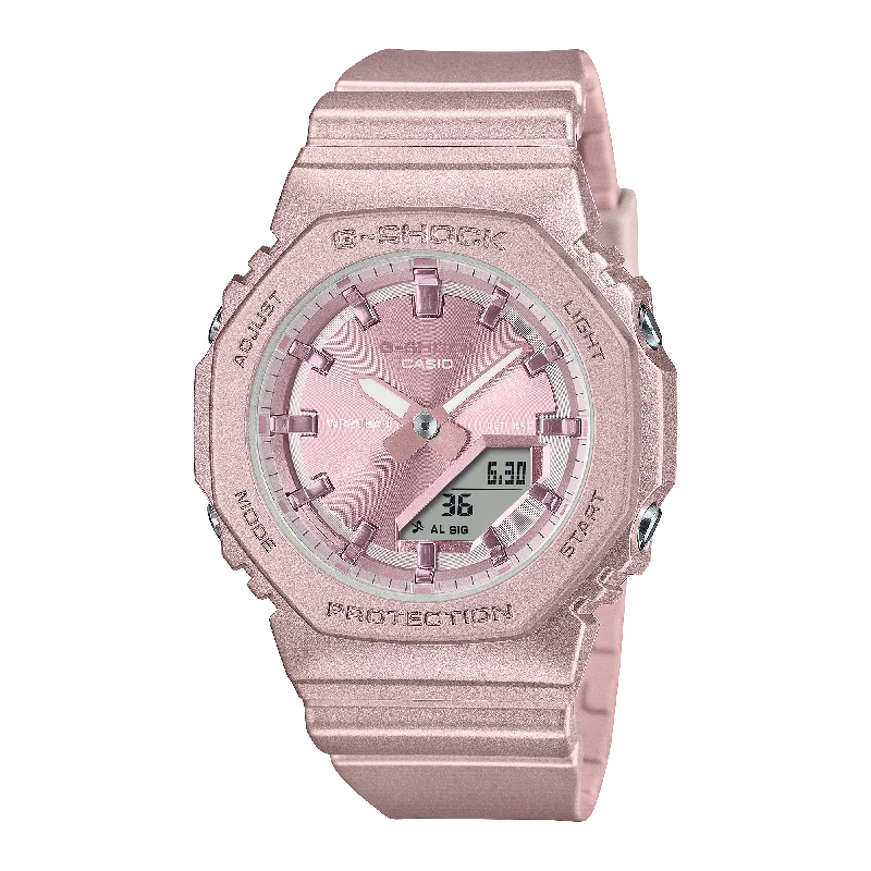 G-Shock Analog Digital Pink Dial Pink Resin Band Watch GMAP2100ST-4A